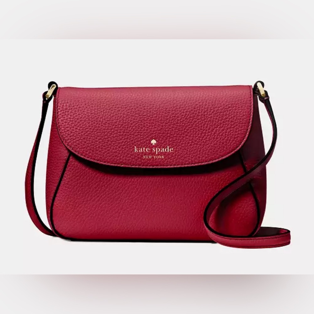 NWT Kate Spade Monica Small‎ Flap Crossbody - Red Jam